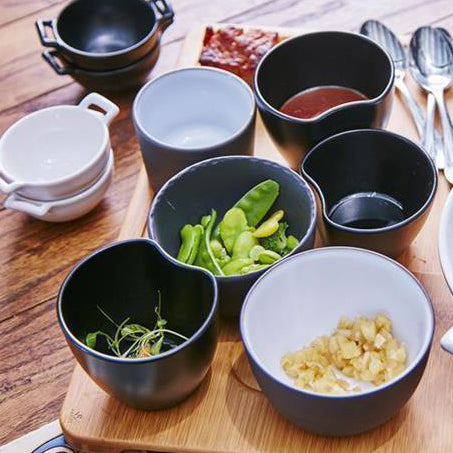 BISTRO & CO BOWL 200ML BLACK - 4PK