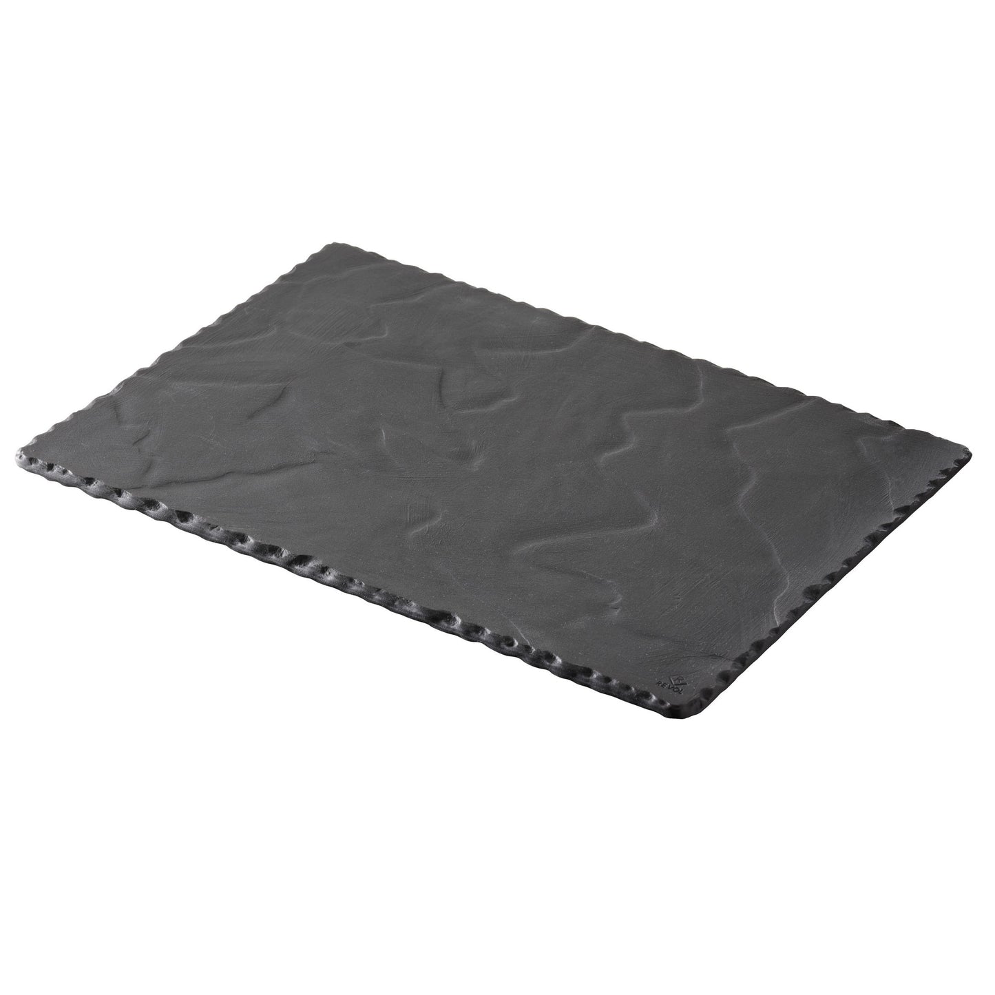 BASALT PLATE 30cm X 20cm BLACK - 6PK