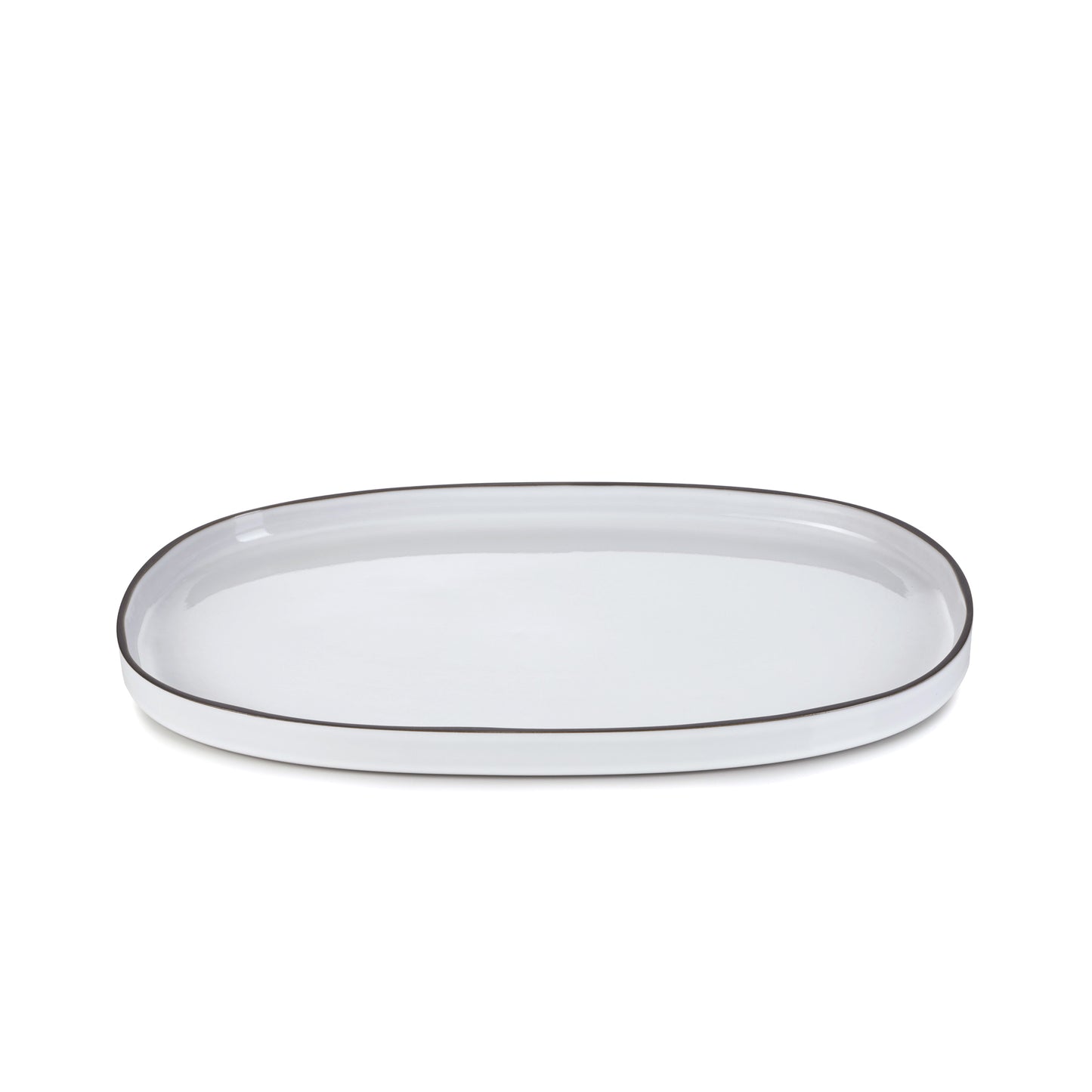 CARACTERE 46CM LARGE OVAL DISH - WHITE