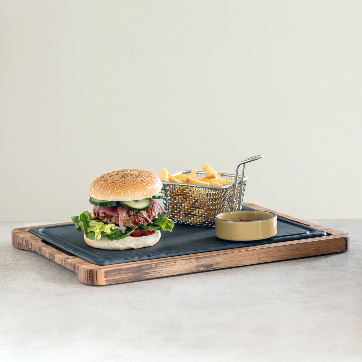 BASALT STEAK PLATE CLASSIC 33x24CM - 3PK