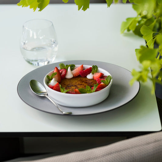 EQUINOXE 16cm PLATE - PEPPER WHITE - 6PK