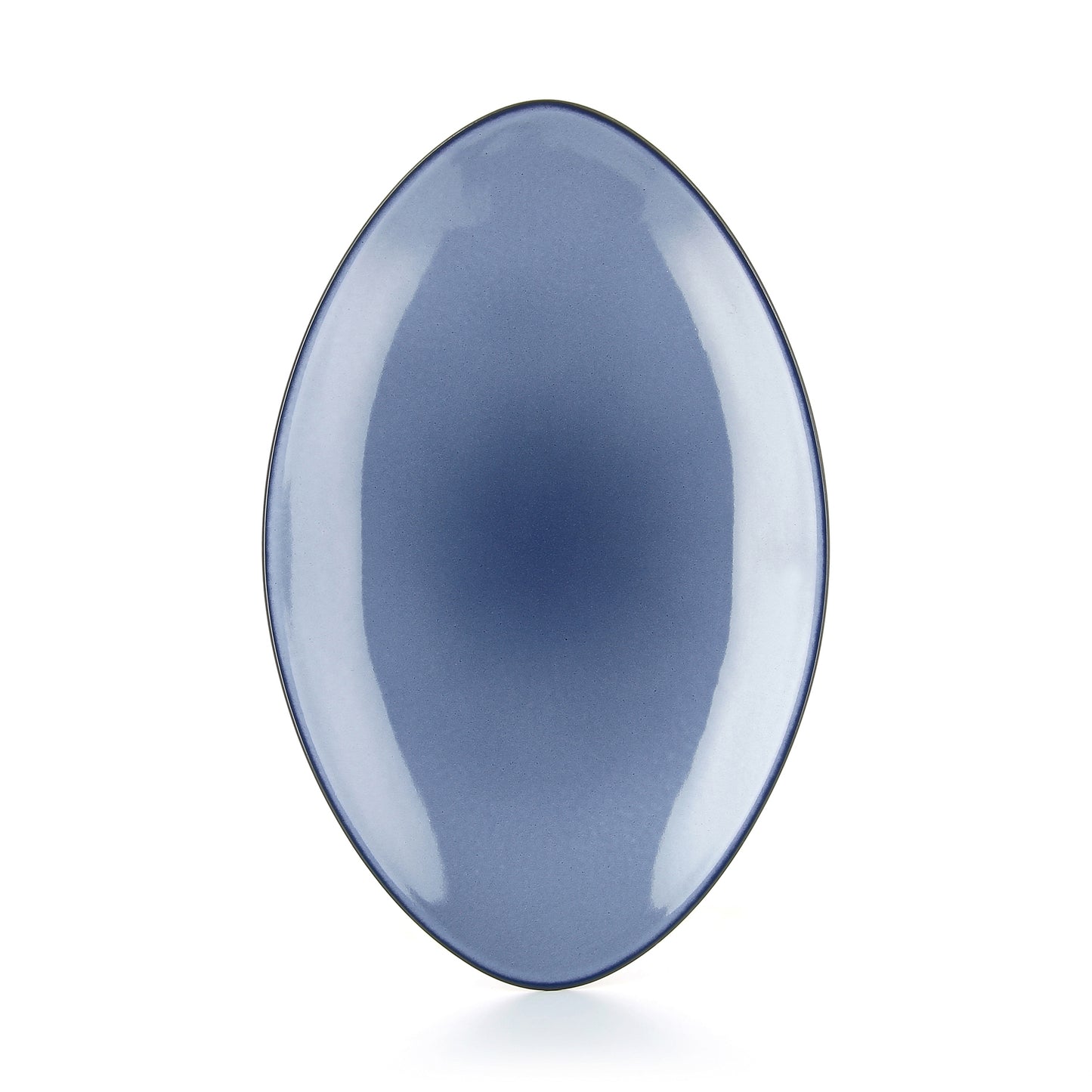 EQUINOXE OVAL PLATTER 35cm - CIRRUS BLUE - 4PK