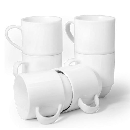 BLANCO MUGS STACKING MUG 0.28L - 6PK