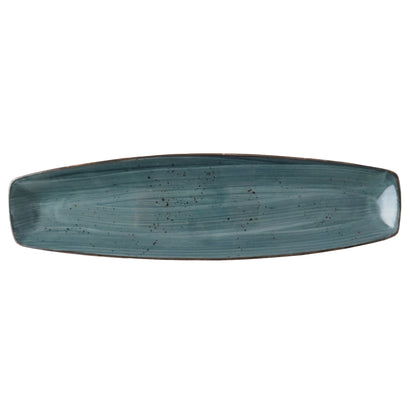 ELEMENTS RUSTICS CURVE PLATTER 36 X 9.5cm BLUE