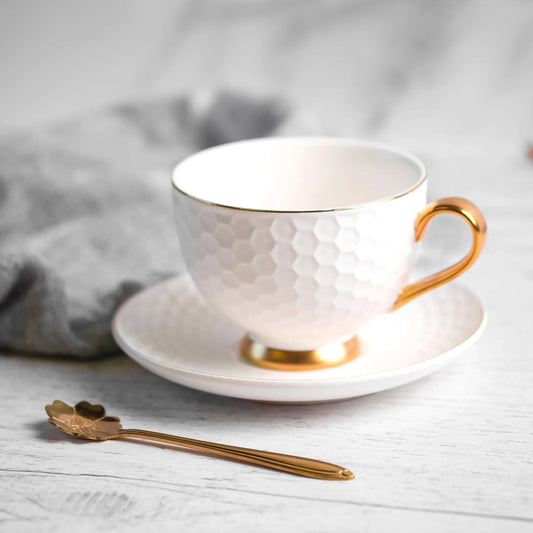 MANCHESTER WHITE TEA CUP SET