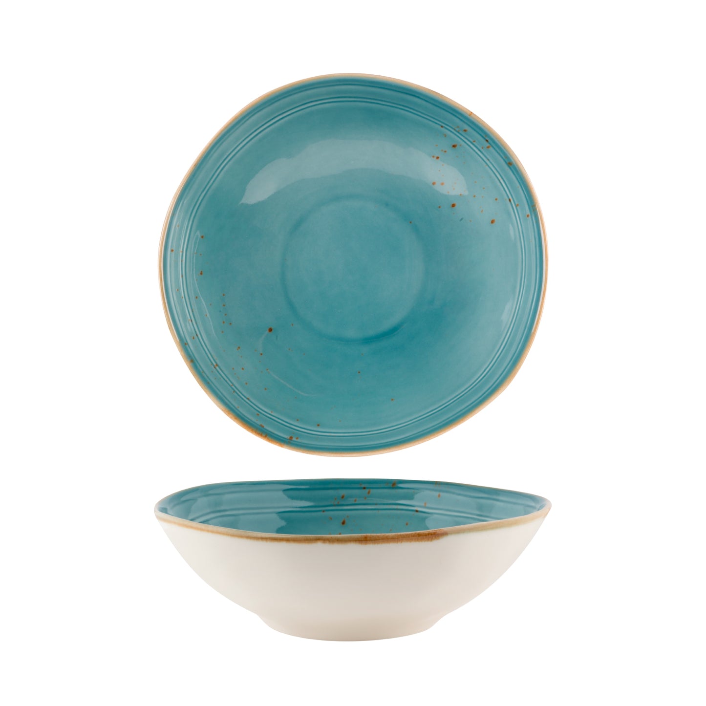 FYNBOS ATLANTIC BLUE ORGANIC ROUND BOWL 40.5X12.5 CM