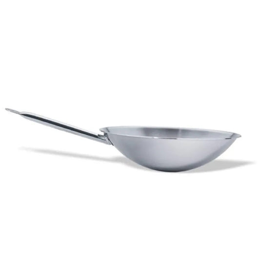 WOK ROUND BOTTOM S/STEEL 36CM