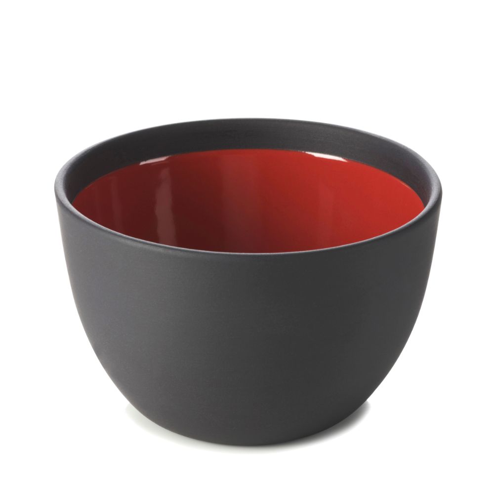 REVOL SOLID BOWL - BLACK/RED - 6 PACK